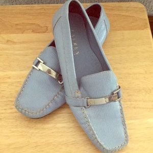 Ralph Lauren Blue Leather Loafers